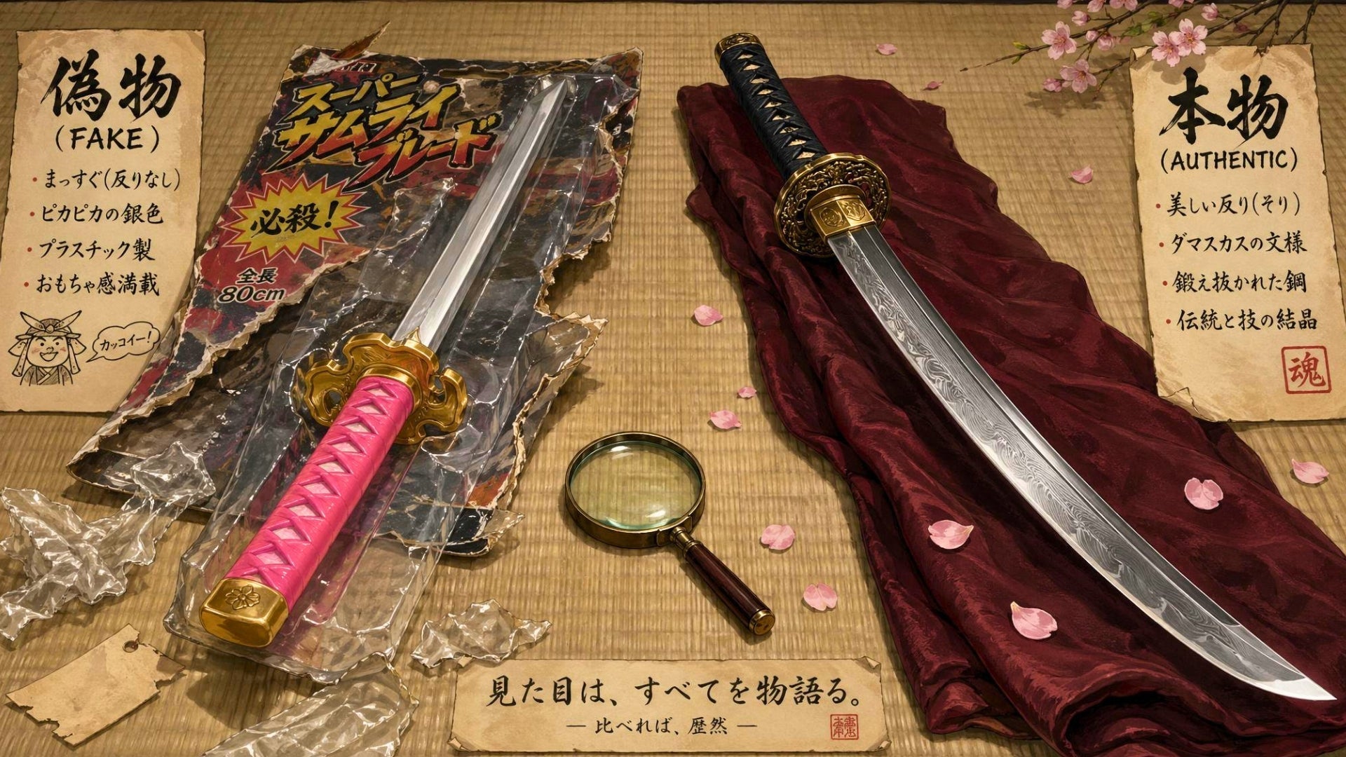 Gefälschte Katana erkennen - 8 Warnzeichen