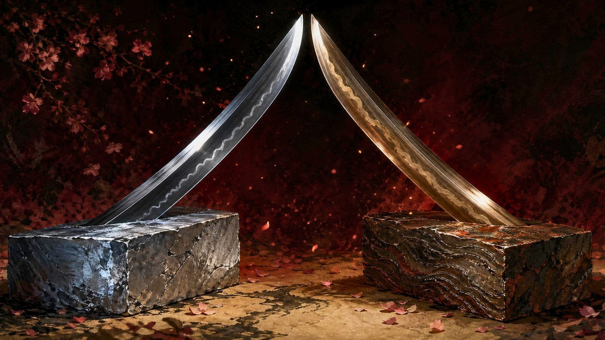 T10-Stahl vs 1095-Kohlenstoffstahl Katana Vergleich