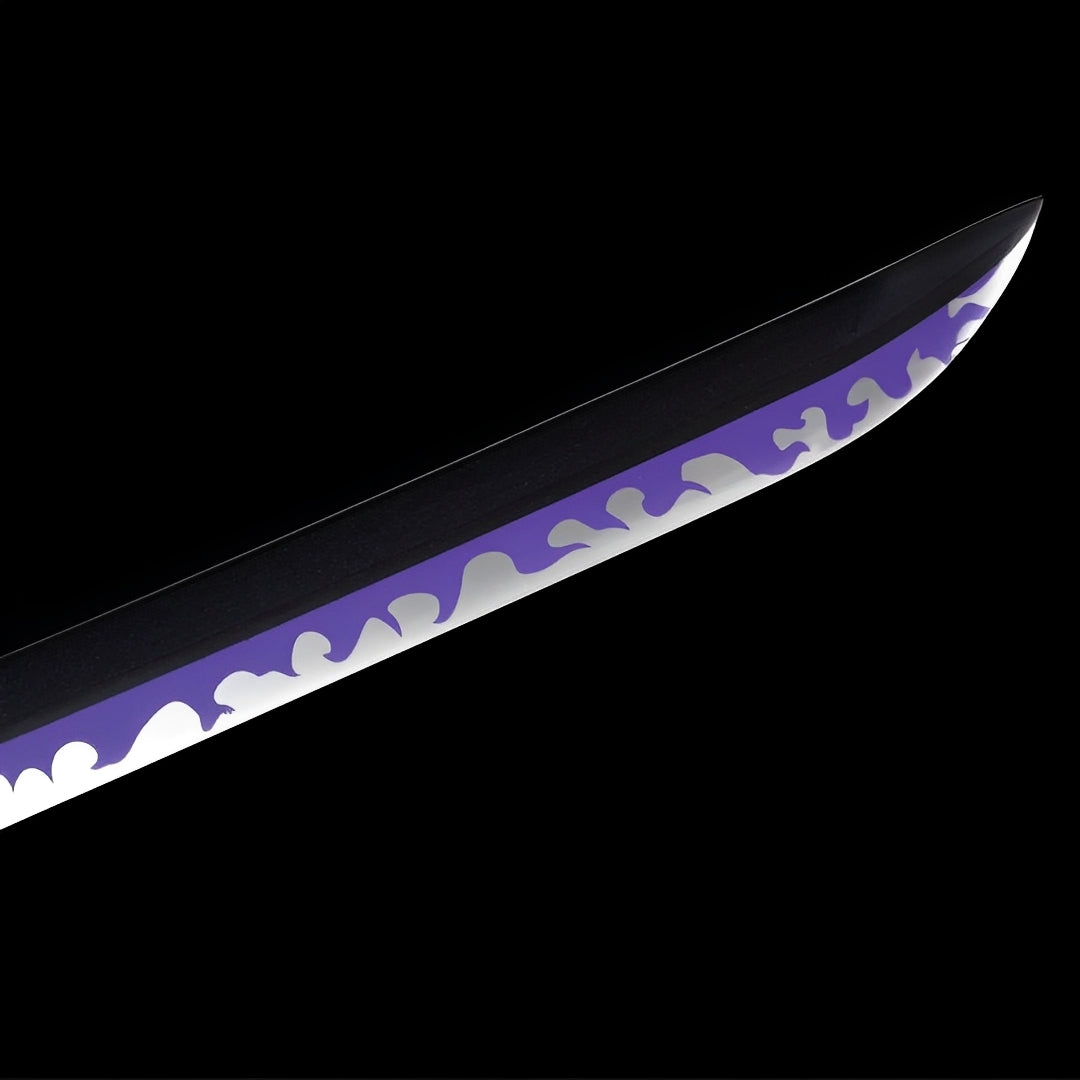 Ame no Habakiri Katana (One Piece) - 魂の — Klingen-Detail Nahaufnahme mit sichtbarem Stahl