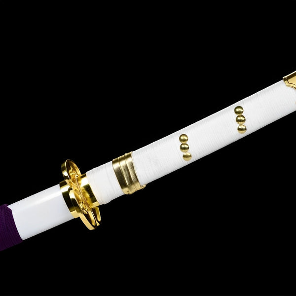 Ame no Habakiri Katana (One Piece) - 魂の — Saya und Griff Detail mit Beschlägen
