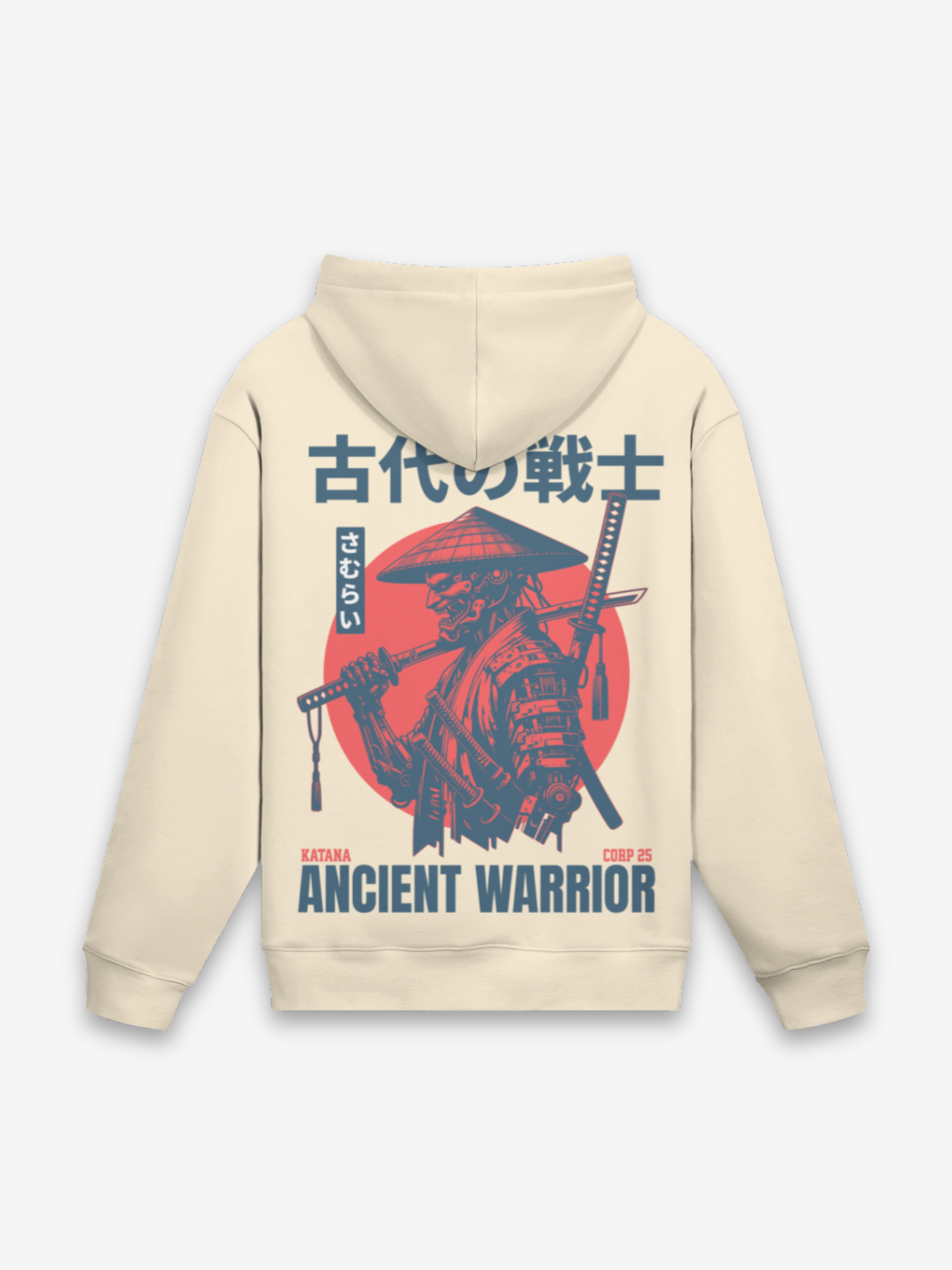 Antiker Krieger Hoodie - 古代 — Vorderansicht