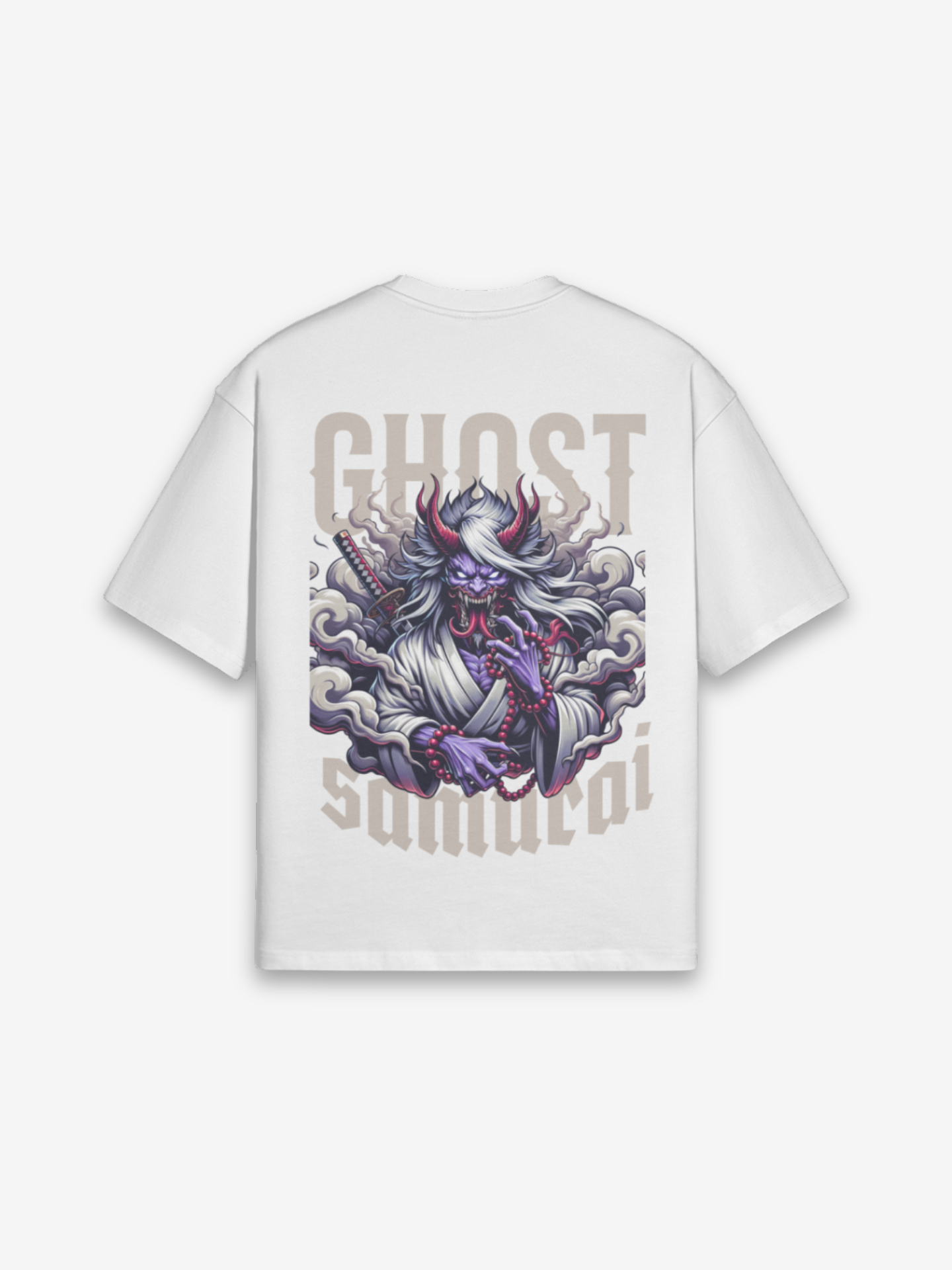 Geister-Samurai T-Shirt - おばけ — Farbvariante schwarz