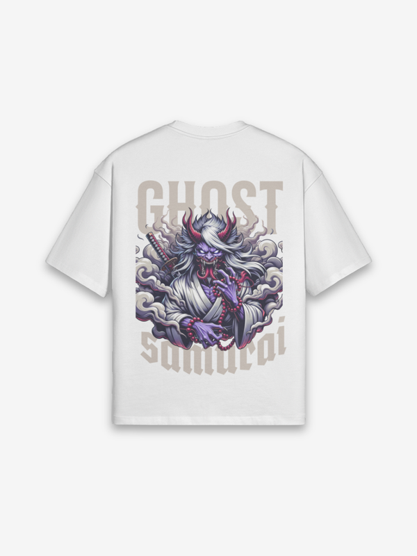 Geister-Samurai T-Shirt - おばけ — Farbvariante schwarz