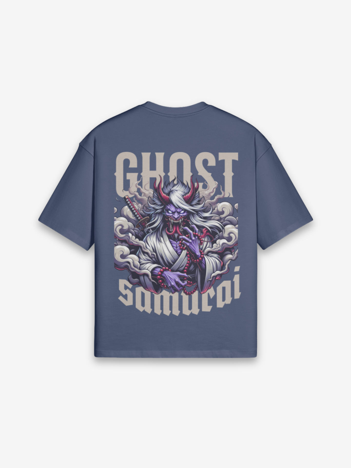 Geister-Samurai T-Shirt - おばけ — Vorderansicht