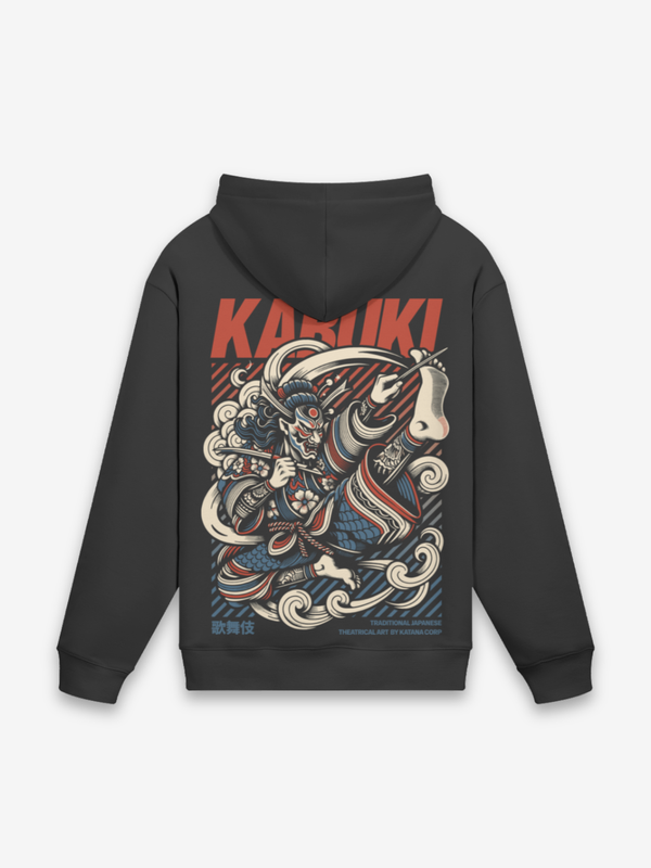 Kabuki Hoodie - 歌舞伎 — Farbvariante schwarz