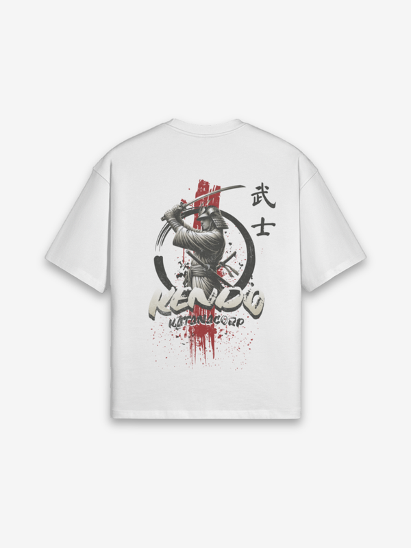 Kendo T-Shirt - 剣道 — Rückansicht mit Grafik-Design