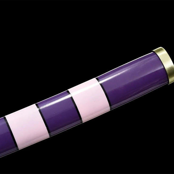 Luffy Nidai Kitetsu Katana (One Piece) - 夕影刀 — Tsuba Nahaufnahme und Ito-Wicklung