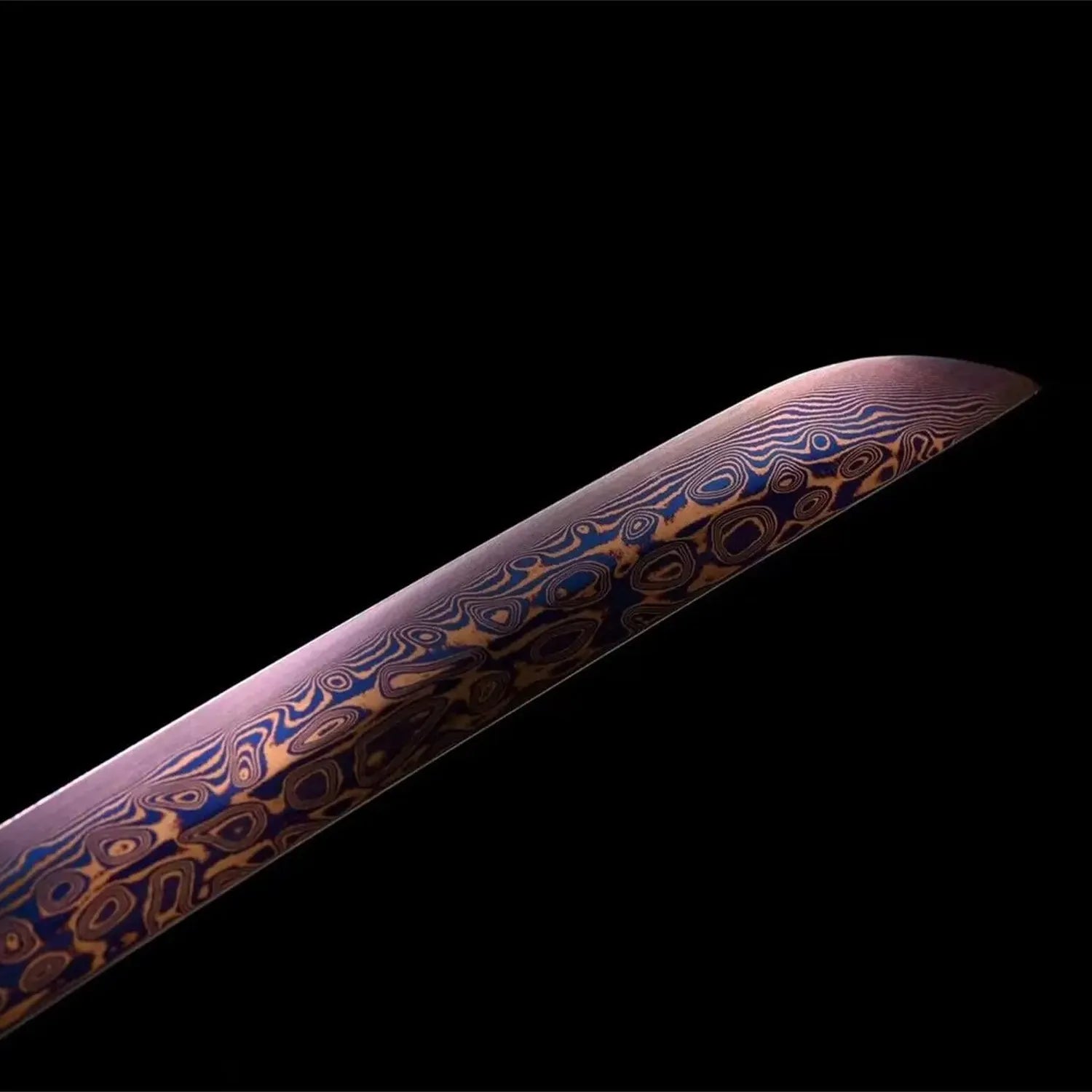 Mugengane Katana - 幻界刀 — Tsuba Nahaufnahme und Ito-Wicklung