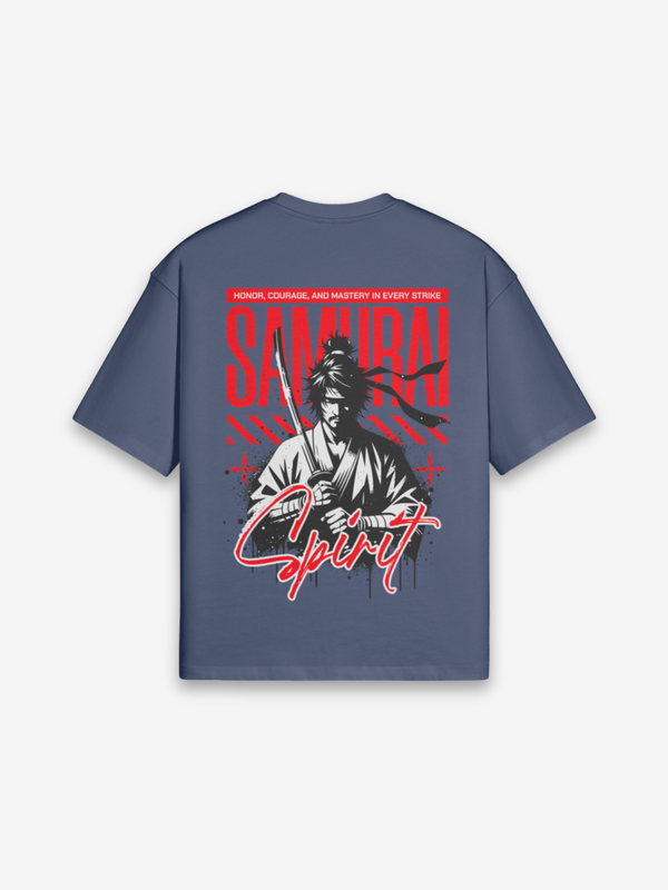 Samurai Geist T-Shirt - 精神 — Farbvariante weiß