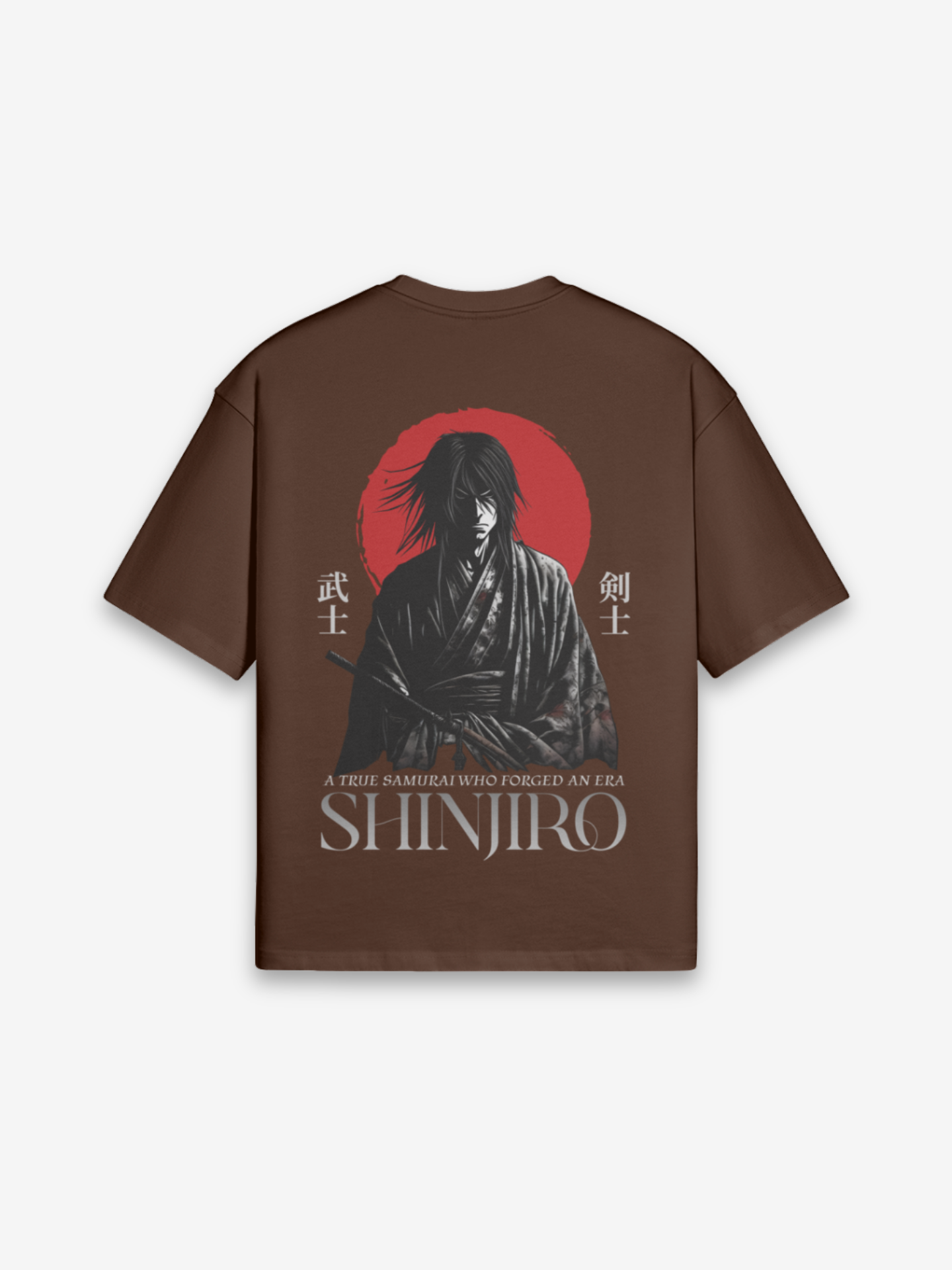 Shinjiro T-Shirt - 進次郎 — Rückansicht mit Grafik-Design