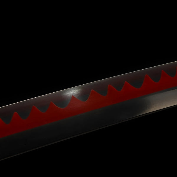 Shusui Katana (One Piece) - シュスイ — Klingen-Detail Nahaufnahme mit sichtbarem Stahl