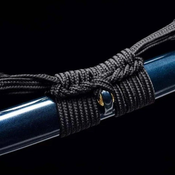 Tiefsee-Fangzahn Katana - 深海牙刀 — Saya und Griff Detail mit Beschlägen