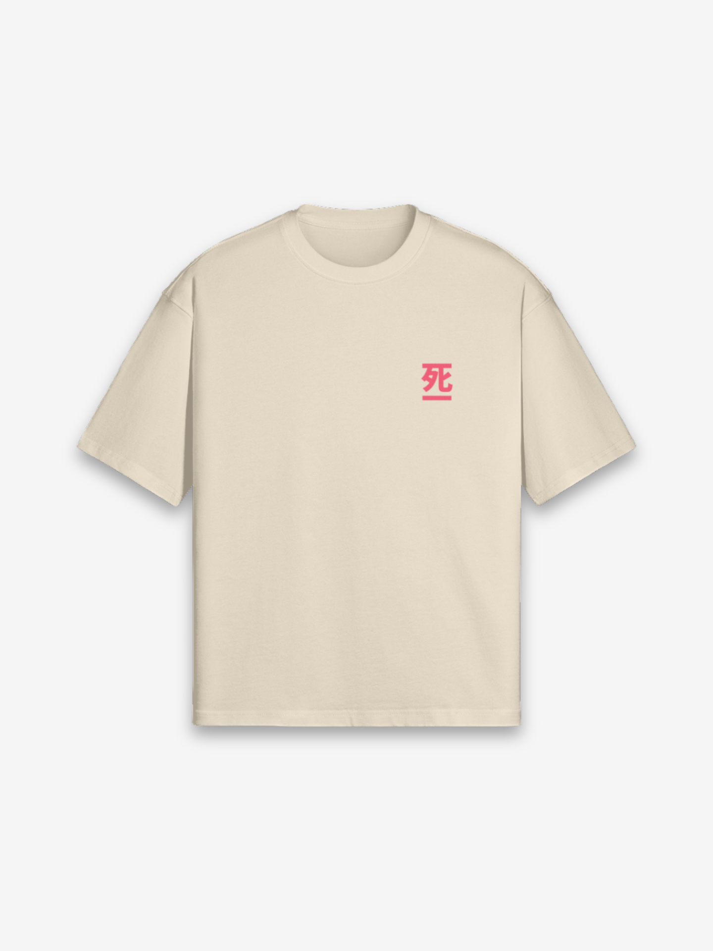 Todesgesicht T-Shirt - 死の顔 — Farbvariante creme