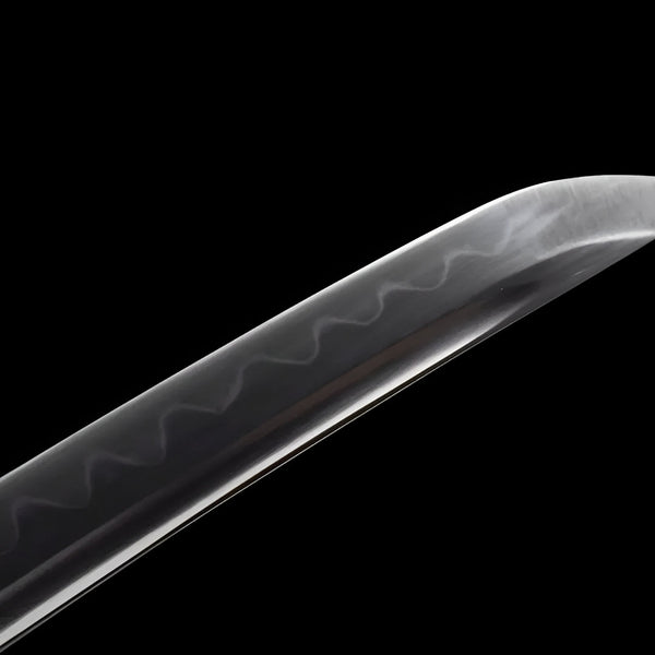 Tsukihana Wakizashi (T10-Stahl) - 月華 — Griff-Detail mit Ito-Wicklung