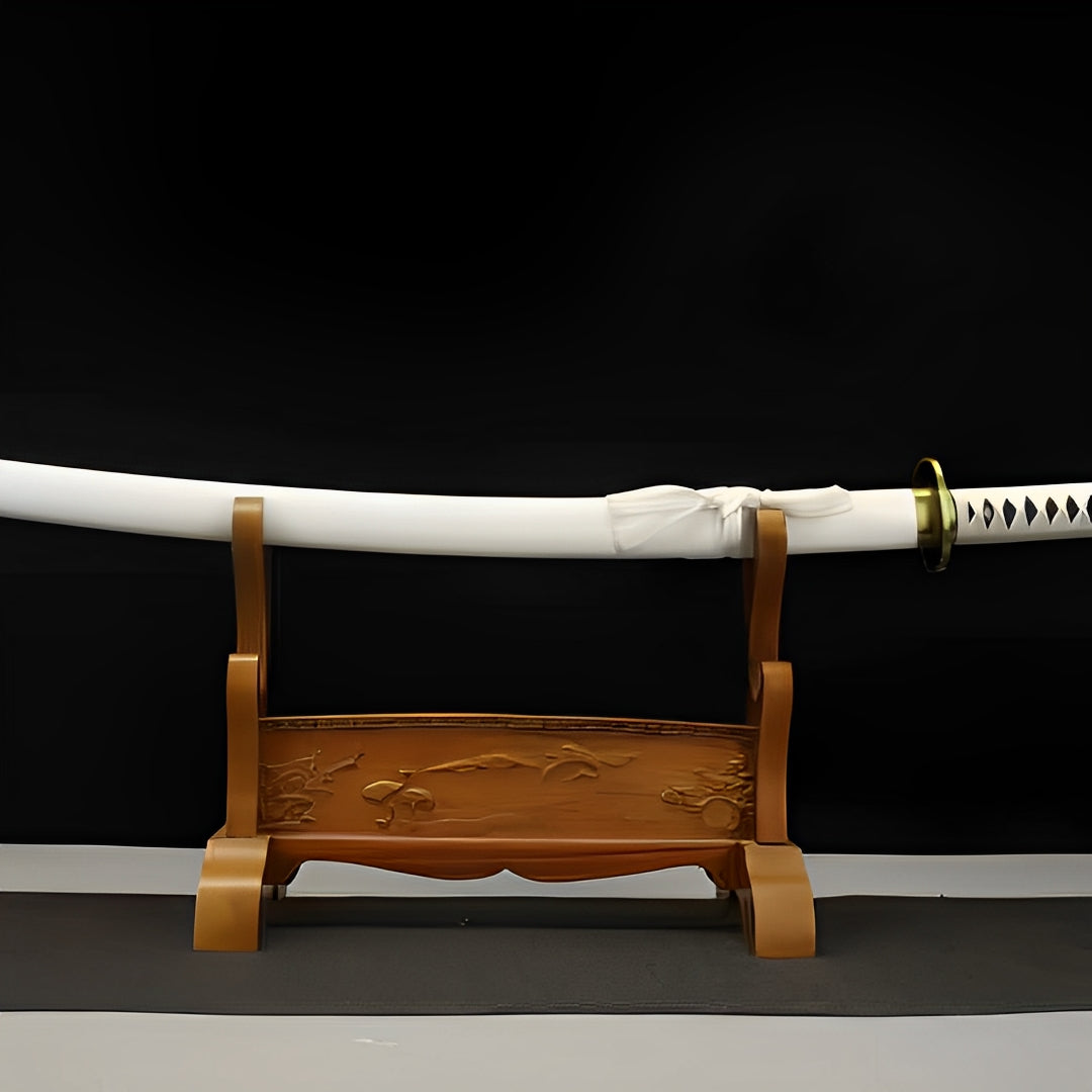 Wado Ichimonji Katana (One Piece) - ワド — komplettes Set mit Seidenbeutel und Zertifikat
