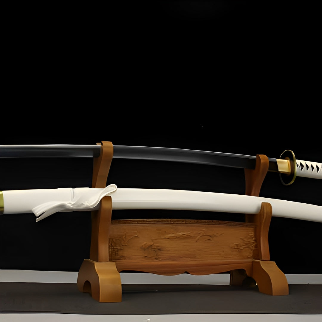 Wado Ichimonji Katana (One Piece) - ワド — Tsuba Nahaufnahme und Ito-Wicklung