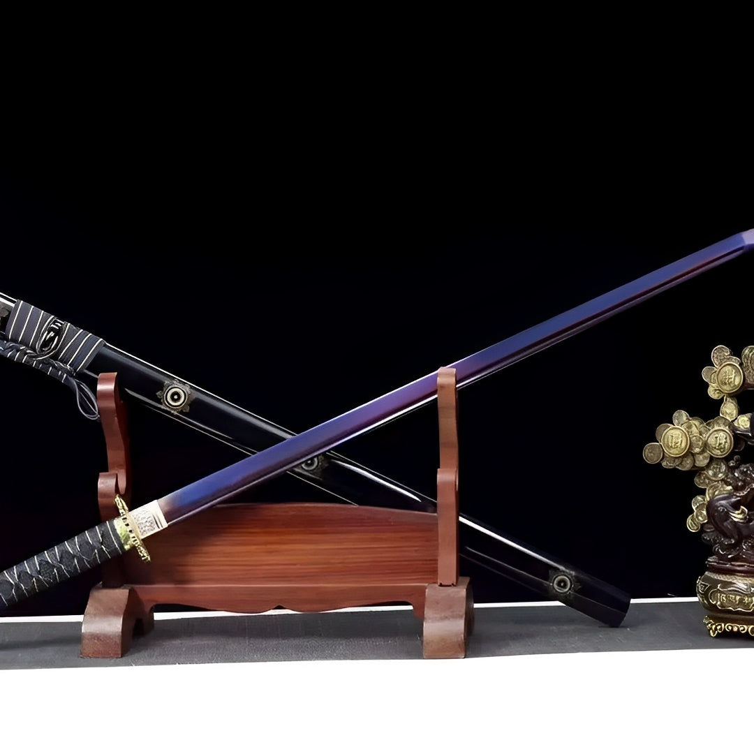 Yoru no Kage Ninjato - 夜の影 — Griff-Detail mit Ito-Wicklung