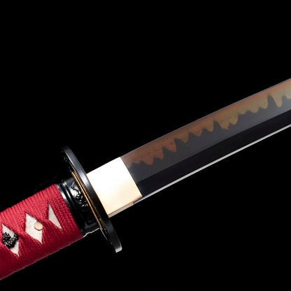 Akagane Katana (T10-Stahl, echter Hamon & Rochenhaut) - 赤金 — Ansicht 19
