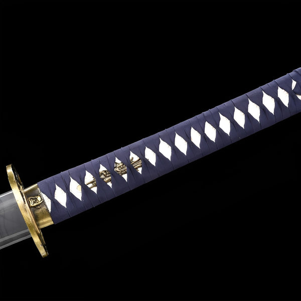 Arashi no Kiri Katana - 霧嵐刀 — Saya und Griff Detail mit Beschlägen