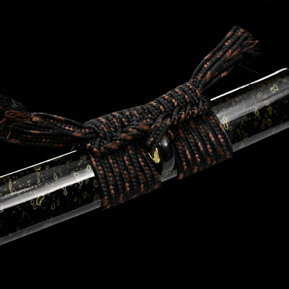 Aurora Katana – 黒暁刀 — komplettes Set mit Seidenbeutel und Zertifikat