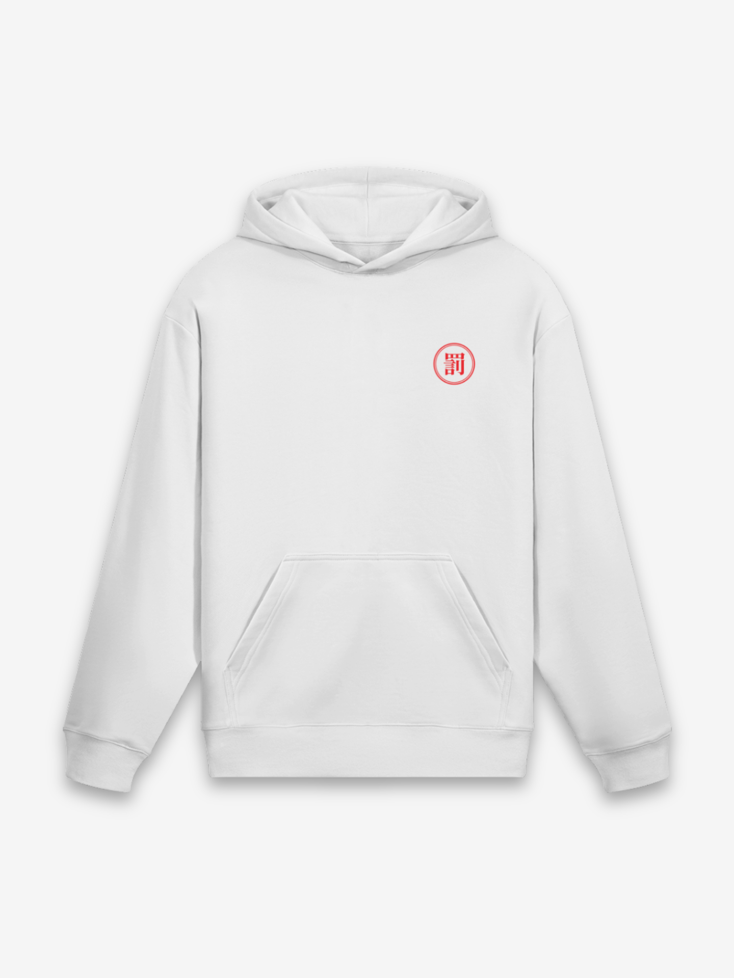 Bestrafungs-Samurai Hoodie - 罰侍 — Farbvariante weiß