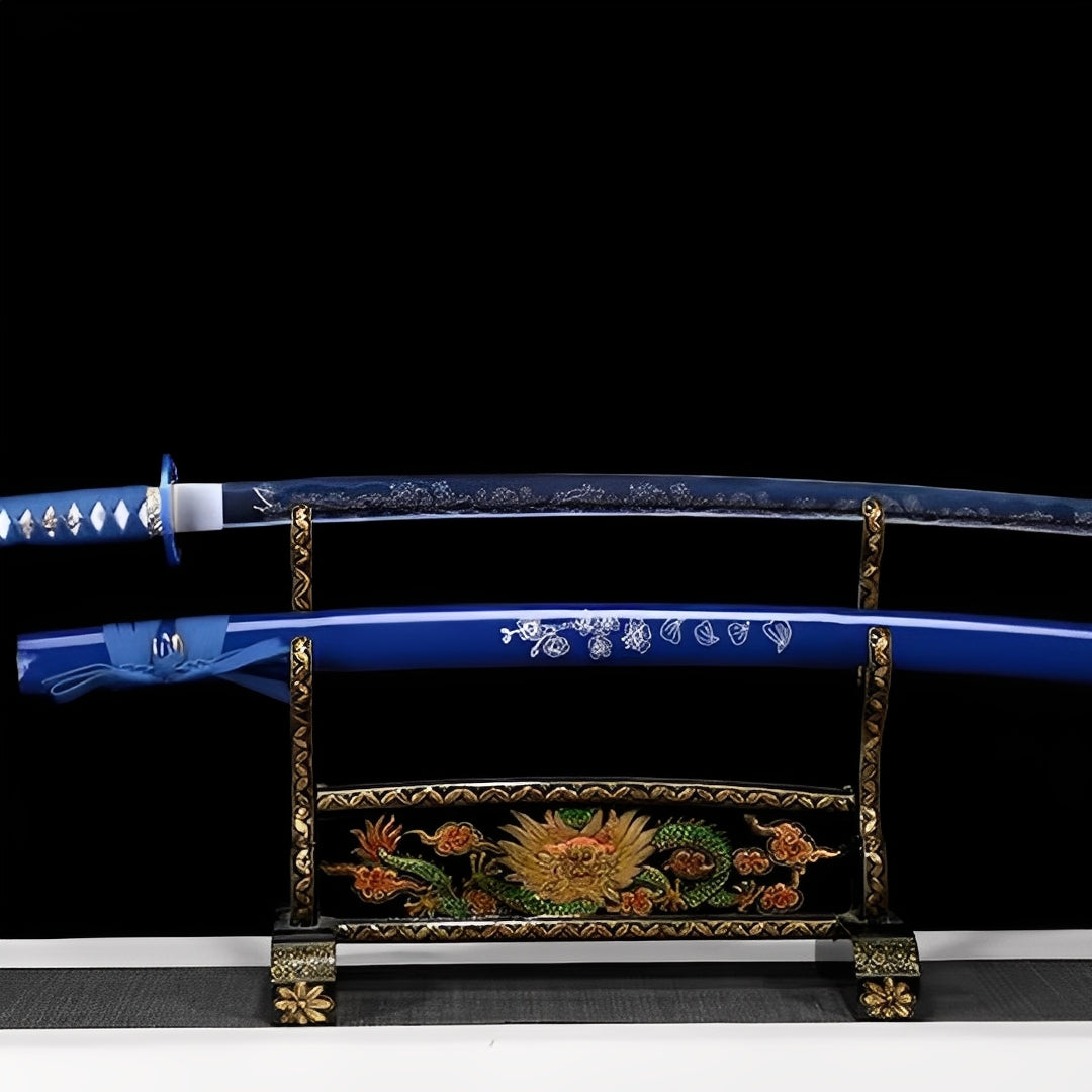 Blaues Sakura Katana - 青桜刀 — zusätzliches Detail-Foto