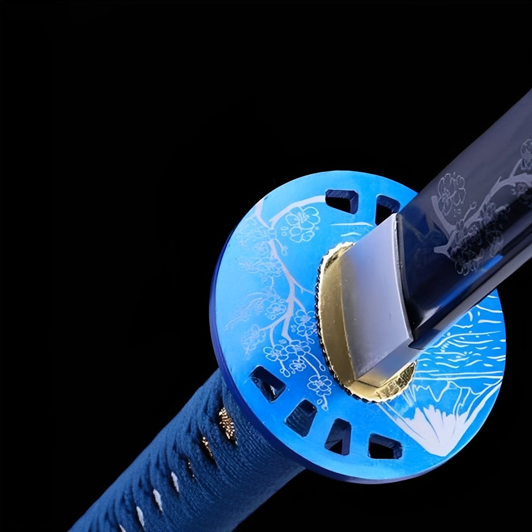 Blaues Sakura Katana - 青桜刀 — alternative Perspektiv-Ansicht
