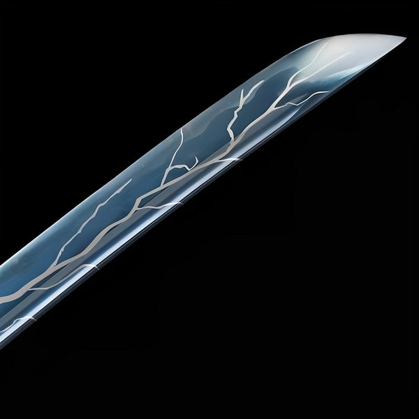 Blitz Katana - 雷嵐刀 — Saya und Griff Detail mit Beschlägen