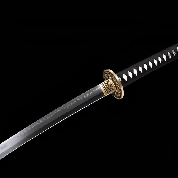 Enbanaito Katana - 灰火刀 — Saya und Griff Detail mit Beschlägen