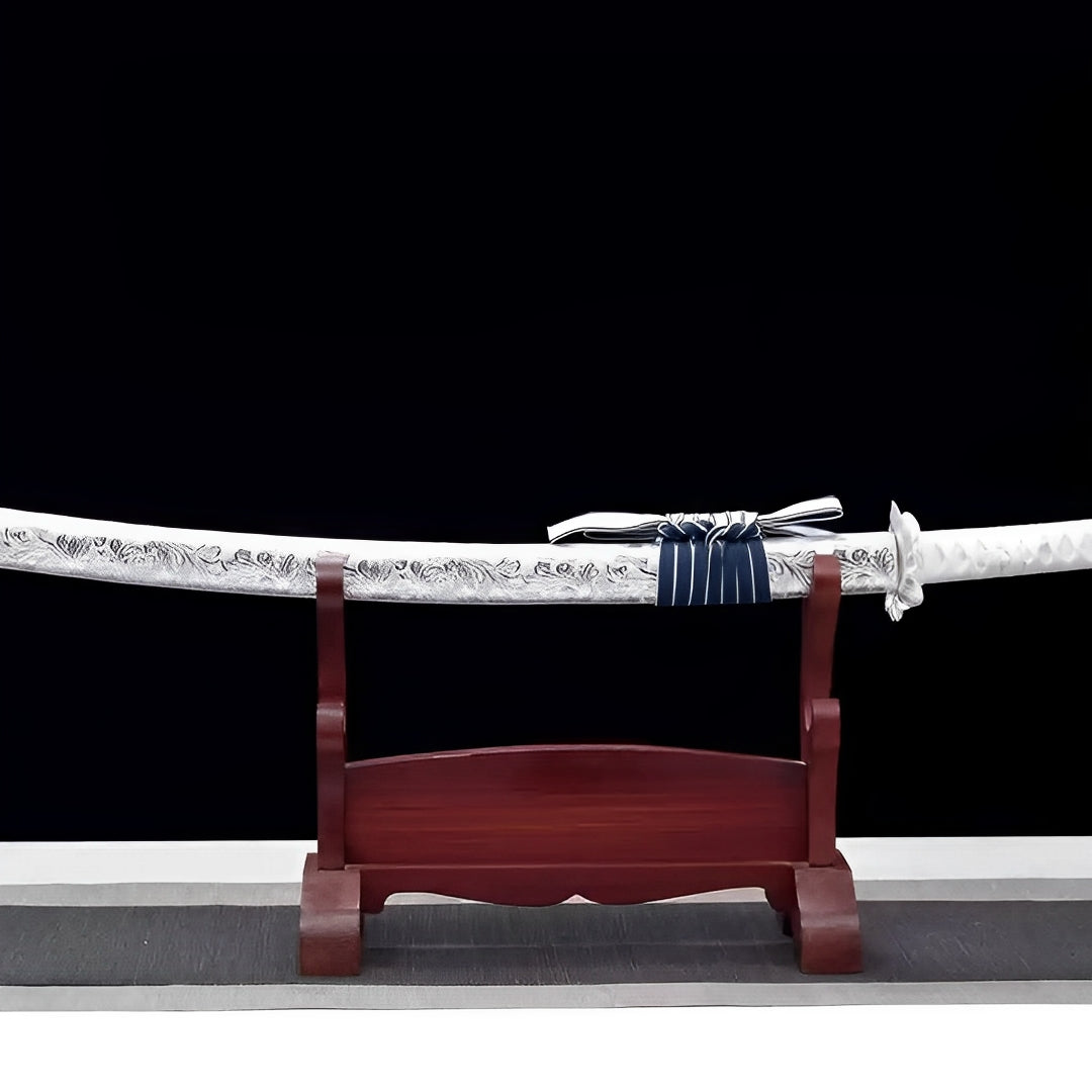 Engel Katana-Schwert - 天使 — komplettes Set mit Seidenbeutel und Zertifikat