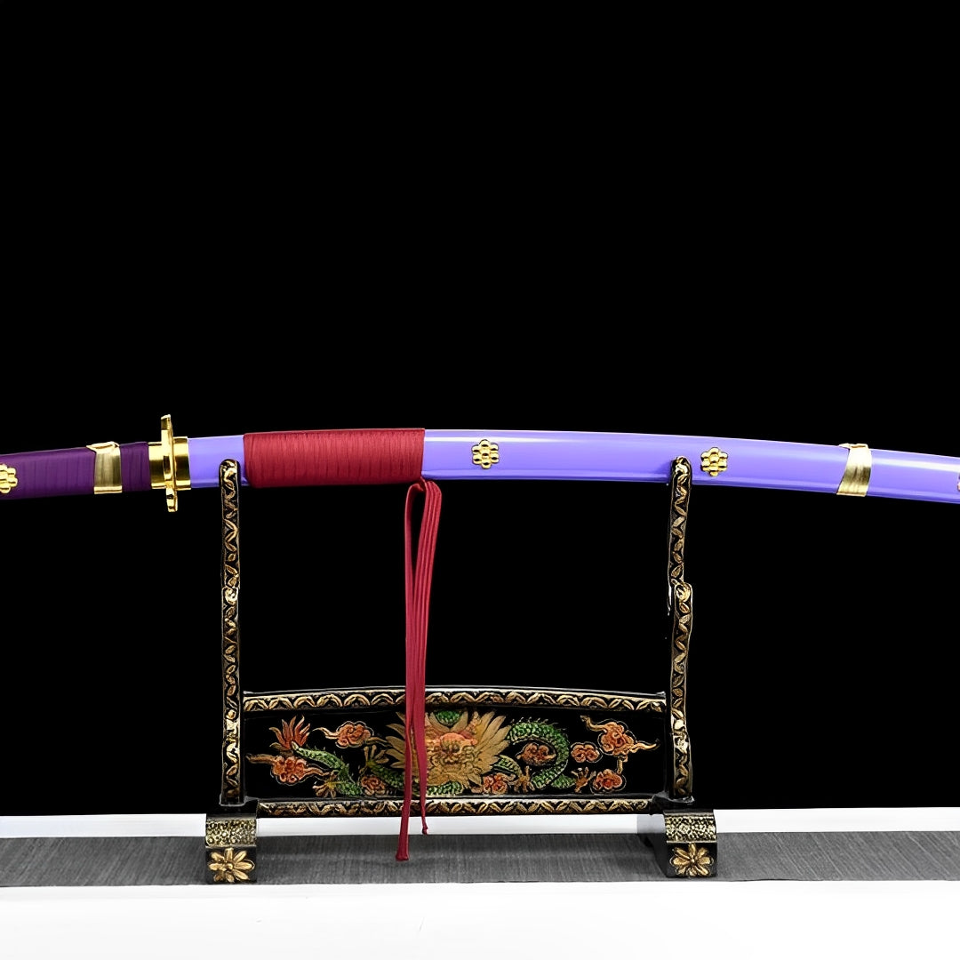 Enma Katana (One Piece) - ワンピース — komplettes Set mit Seidenbeutel und Zertifikat