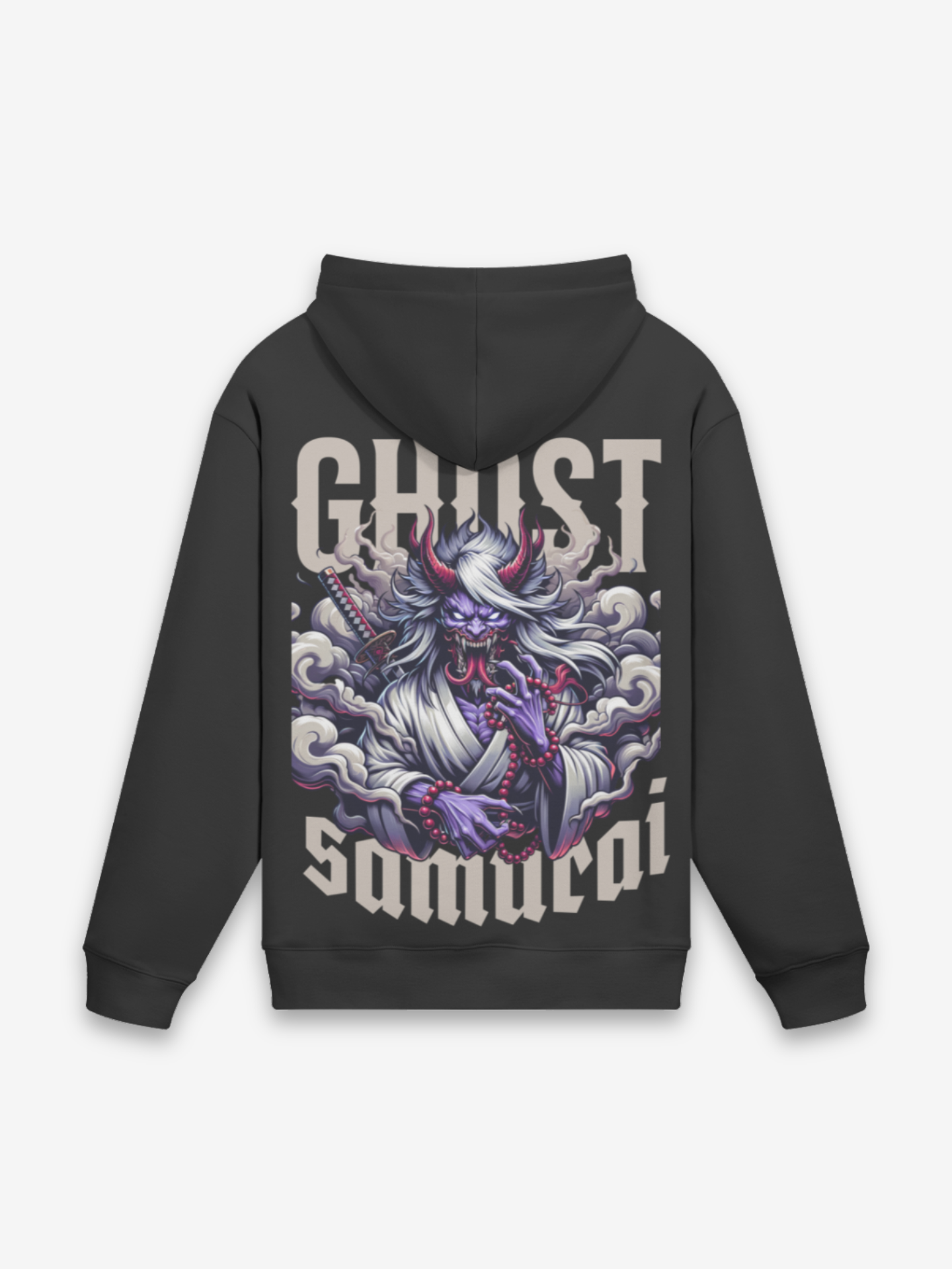 Geister-Samurai Hoodie - おばけ — Vorderansicht