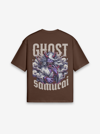 Geister-Samurai T-Shirt - おばけ — Farbvariante weiß