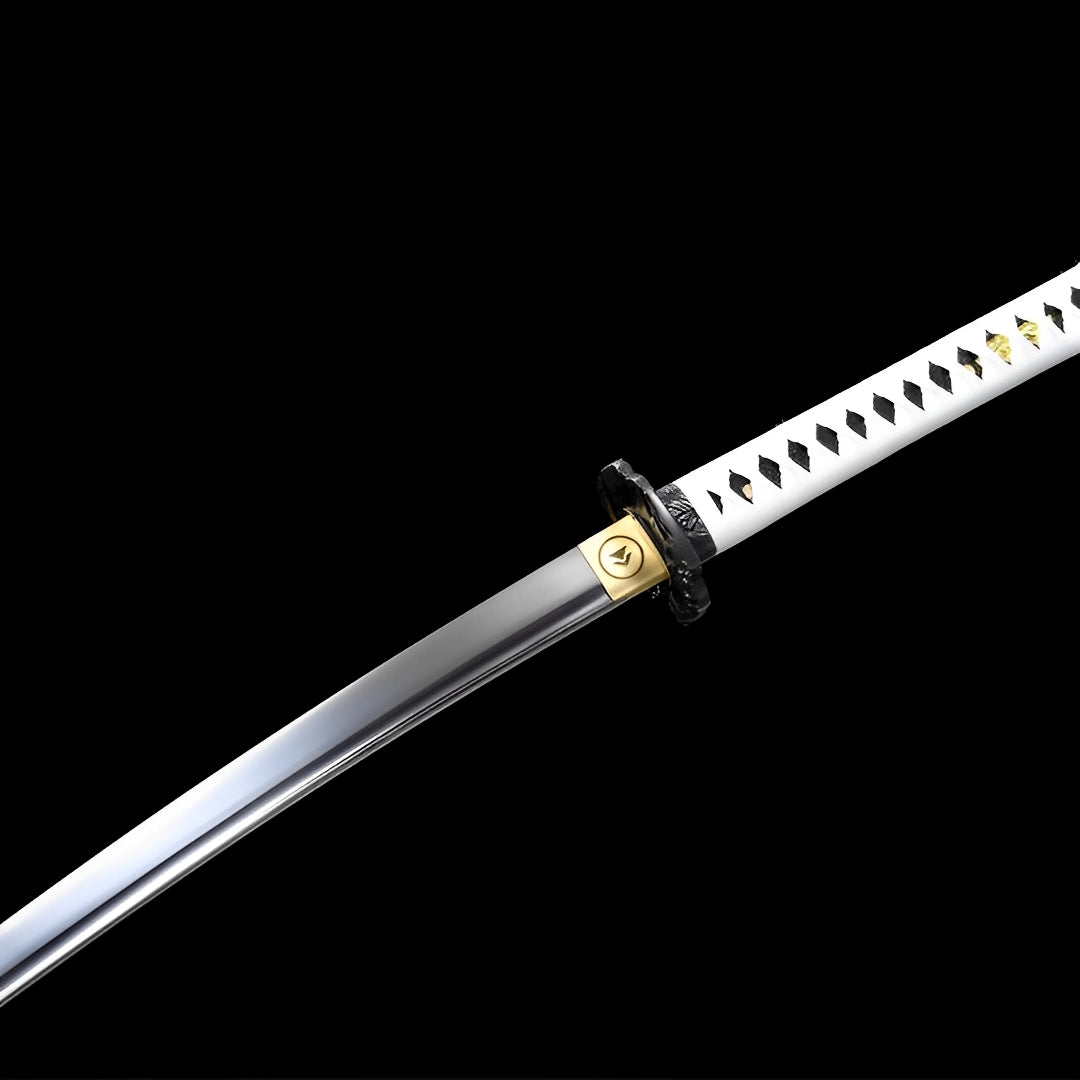 Ghost of Tsushima Katana - 対馬 — Klingen-Detail Nahaufnahme mit sichtbarem Stahl
