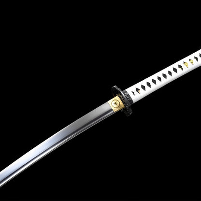 Ghost of Tsushima Katana - 対馬 — Klingen-Detail Nahaufnahme mit sichtbarem Stahl