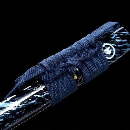 Ghost of Tsushima Katana - 対馬 — Saya und Griff Detail mit Beschlägen