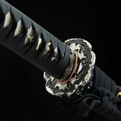 Ginkai Katana (T10-Stahl & echter HITATSURA-Hamon) - 霧雷 — Ansicht 11