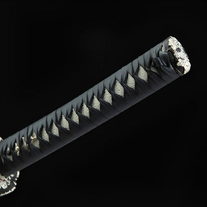 Ginkai Katana (T10-Stahl & echter HITATSURA-Hamon) - 霧雷 — Ansicht 18