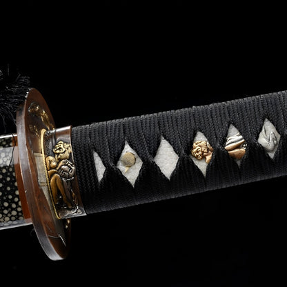 Ginto Katana (T10-Stahl & echter Hamon) - 銀刀 — Ansicht 9