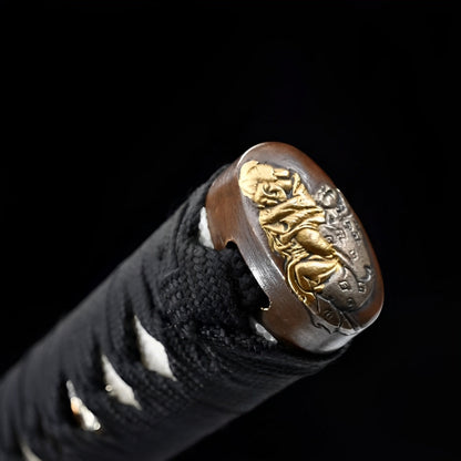 Ginto Katana (T10-Stahl & echter Hamon) - 銀刀 — zusätzliches Detail-Foto