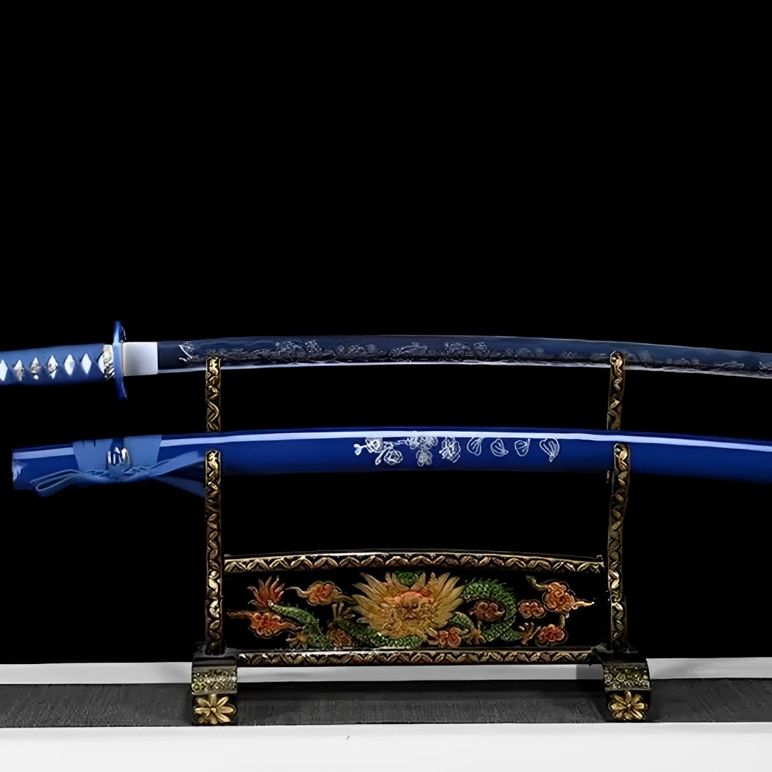 Hana Sakura Katana - 桜花刀 — komplettes Set mit Seidenbeutel und Zertifikat