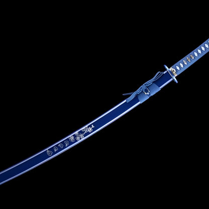 Hana Sakura Katana - 桜花刀 — Tsuba Nahaufnahme und Ito-Wicklung