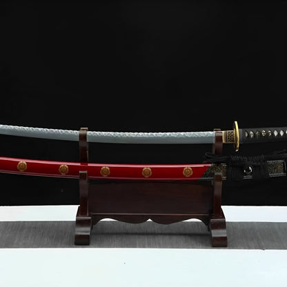 Hizakura Katana - 炎鉄刀 — komplettes Set mit Seidenbeutel und Zertifikat