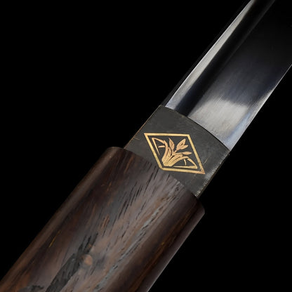 Kagehana Ninjato (Manganstahl) - 影花 — Klingen-Detail Nahaufnahme