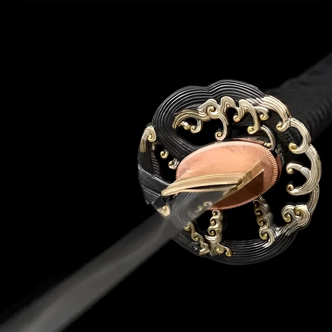 Kagekuro Katana (Sanmai-Stahl) - 影黒 — alternative Perspektiv-Ansicht