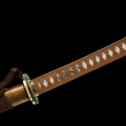 Kogarashi Katana - しの剣 — Saya und Griff Detail mit Beschlägen