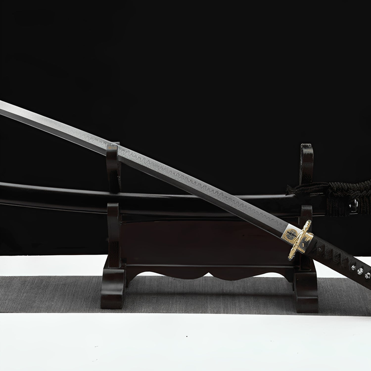 Koryo Ogon Katana - 黄金龍刀 — komplettes Set mit Seidenbeutel und Zertifikat