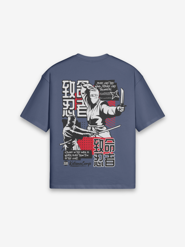 Ninja T-Shirt - 忍者 — Farbvariante schwarz