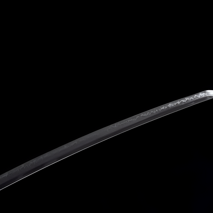 Ouryu Katana (T10-Damaststahl & echter Hamon) - 王竜 — alternative Perspektiv-Ansicht