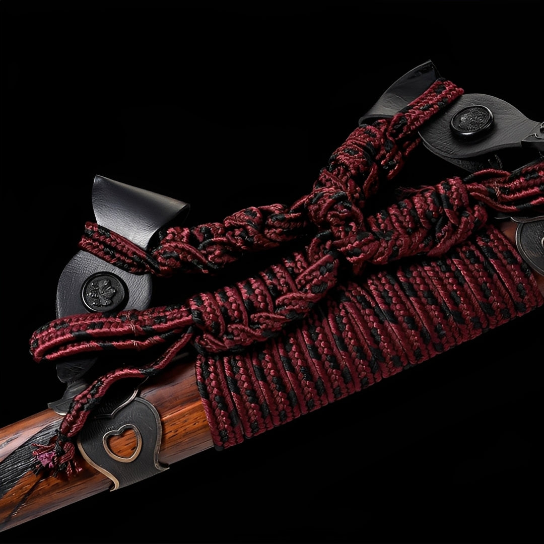 Ronin Holz Katana - 浪人木刀 — komplettes Set mit Seidenbeutel und Zertifikat